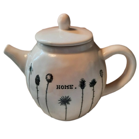 RARE Vintage Rae Dunn HOME Tea Pot - Magenta "M" Exclusive  STAMP - Beautiful - Picture 5 of 6